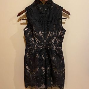 Baraschi Lace Overlay Cocktail Dress Size 2P